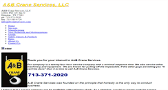 Desktop Screenshot of abcraneservices.com